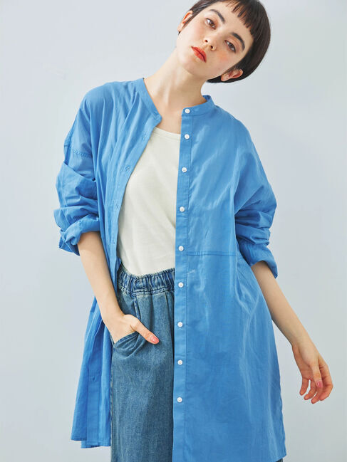 SM2「シアーバンドカラーシャツ」|シャツ・ブラウス|