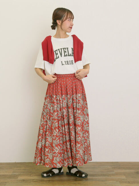 Samansa Mos2「ロゴアソートプリントゆるTシャツ」|Tシャツ・カットソー|