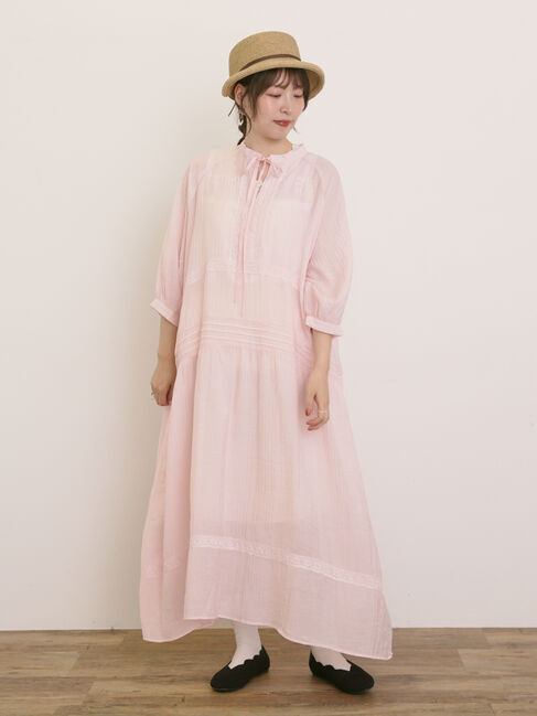 Samansa Mos2「【S/Mサイズ】◎レース切替ワンピース」|ワンピース|