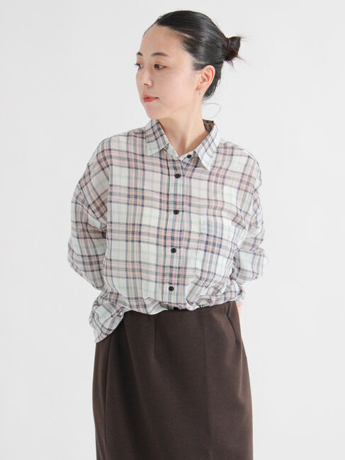 sm2rhythm「シアーチェックシャツ」|シャツ・ブラウス|