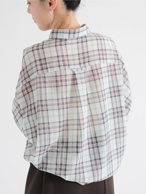 sm2rhythm「シアーチェックシャツ」|シャツ・ブラウス|