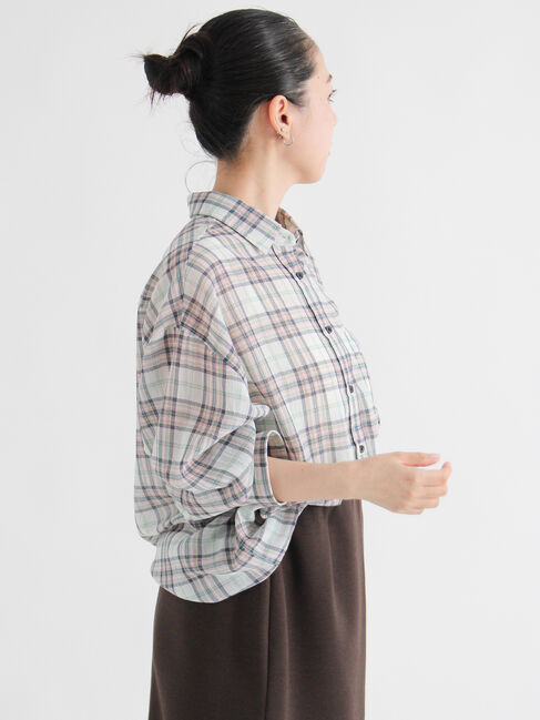 sm2rhythm「シアーチェックシャツ」|シャツ・ブラウス|