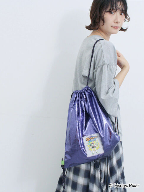 Samansa Mos2 blue「トイ・ストーリー/箔加工ナップザック」|その他|