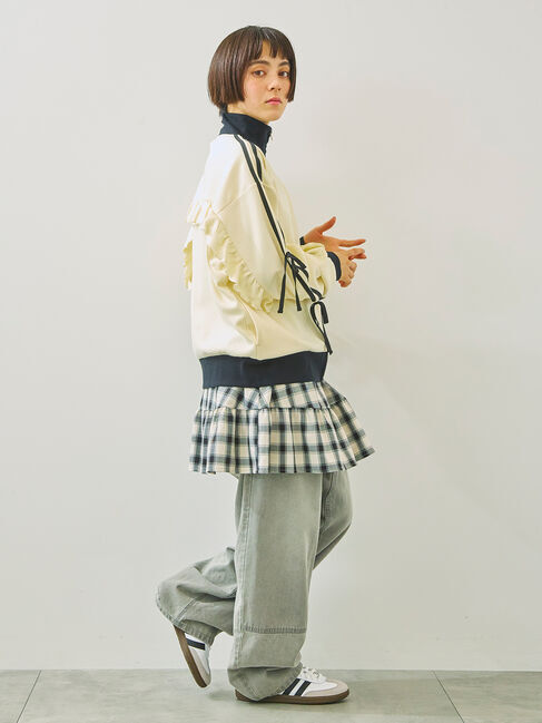 SM2「チェック柄フリルティアードミニスカート」|スカート|