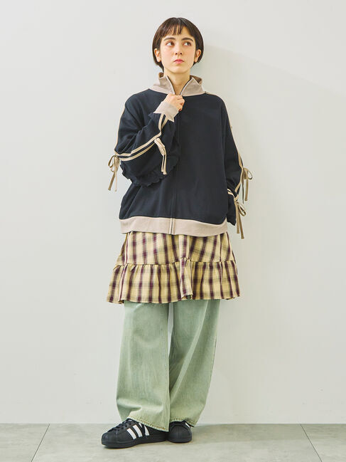 SM2「チェック柄フリルティアードミニスカート」|スカート|