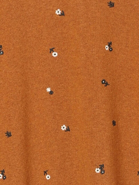 Samansa Mos2「花柄総刺繍ニットカーディガン」|カーディガン|