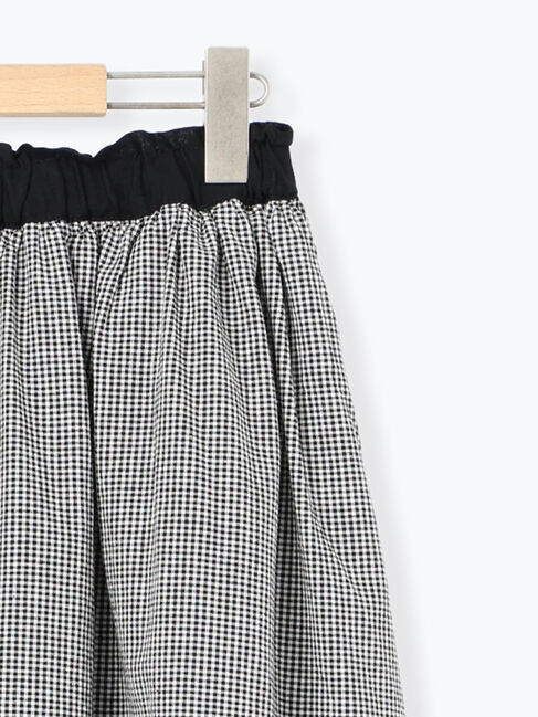 Samansa Mos2「配色ベルトギャザースカート」|スカート|