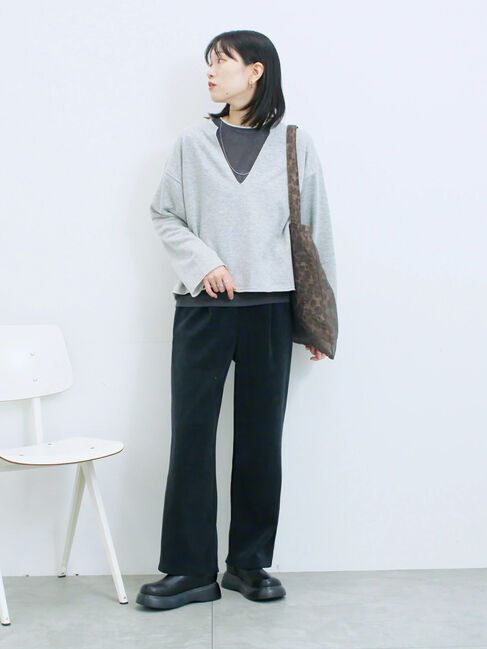 Samansa Mos2 blue「チュールレイヤードトート」|その他|