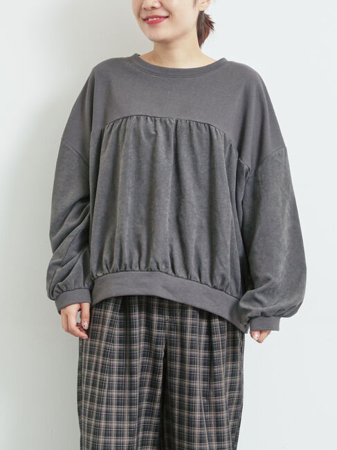 SM2「布帛切替裏毛プルオーバー」|Tシャツ・カットソー|