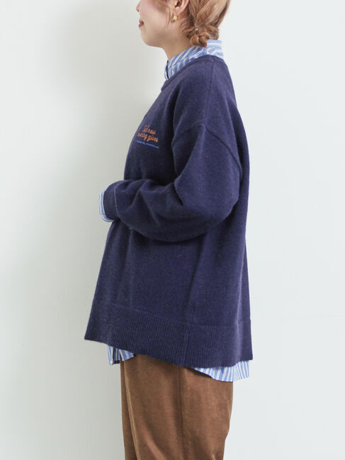 SM2「ロゴ刺繍ニットプルオーバー」|ニット・セーター|