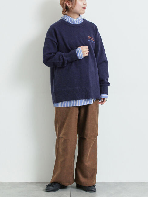 SM2「ロゴ刺繍ニットプルオーバー」|ニット・セーター|