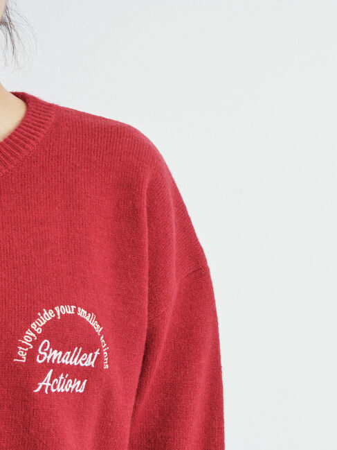 SM2「ロゴ刺繍ニットプルオーバー」|ニット・セーター|