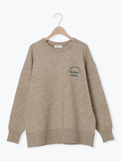 SM2「ロゴ刺繍ニットプルオーバー」|ニット・セーター|