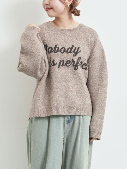 SM2「ロゴニットプルオーバー」|ニット・セーター|モカ