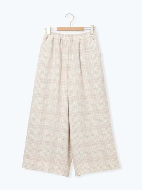 Samansa Mos2「【M/Lサイズ】チェック柄ワイドパンツ」|その他|