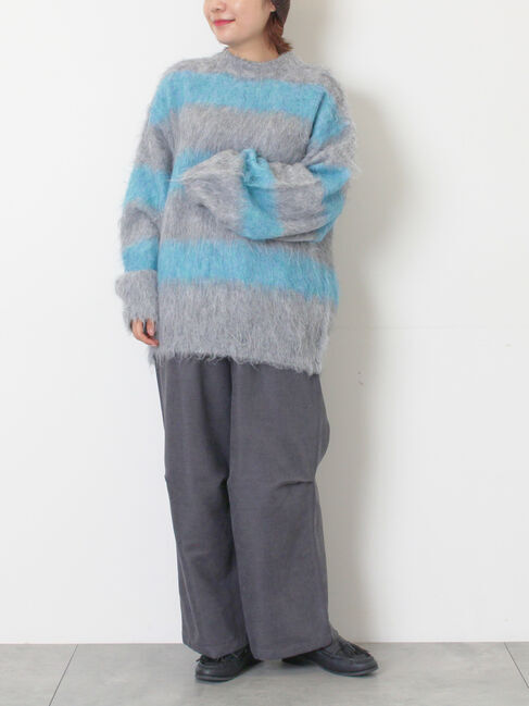 SM2「シャギーワイドボーダーニット」|ニット・セーター|