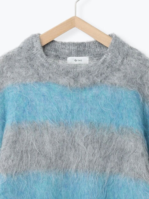 SM2「シャギーワイドボーダーニット」|ニット・セーター|