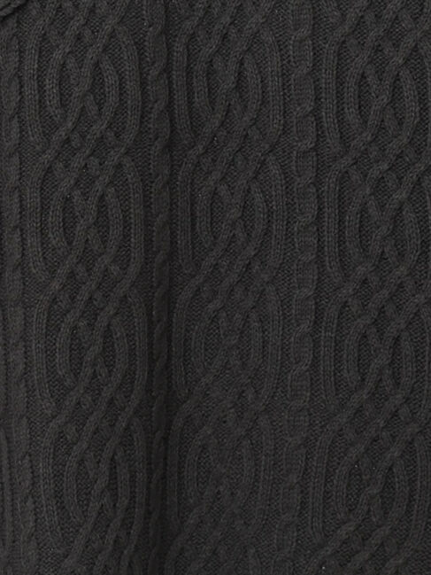 Samansa Mos2「ケーブルパッチワークステッチプルオーバー」|ニット・セーター|