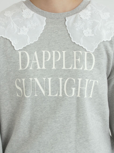 Samansa Mos2「裏毛3Dレース襟付きスウェット」|Tシャツ・カットソー|