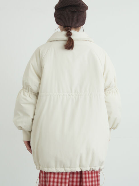 Samansa Mos2「【リバーシブル】キャンディースリーブ中綿コート」|ブルゾン・スタジャン|