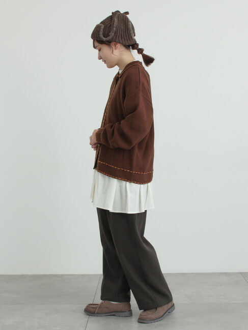 Samansa Mos2「柄アソートティアードフリルチュニック」|シャツ・ブラウス|