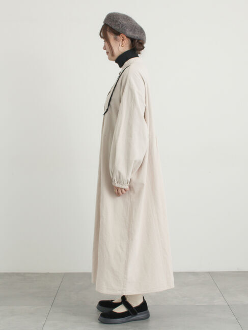 Samansa Mos2「【S/Mサイズ】切替配色刺繍ワンピース」|ワンピース|