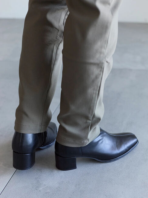 Samansa Mos2 blue「裏起毛ストレッチパンツ」|その他|