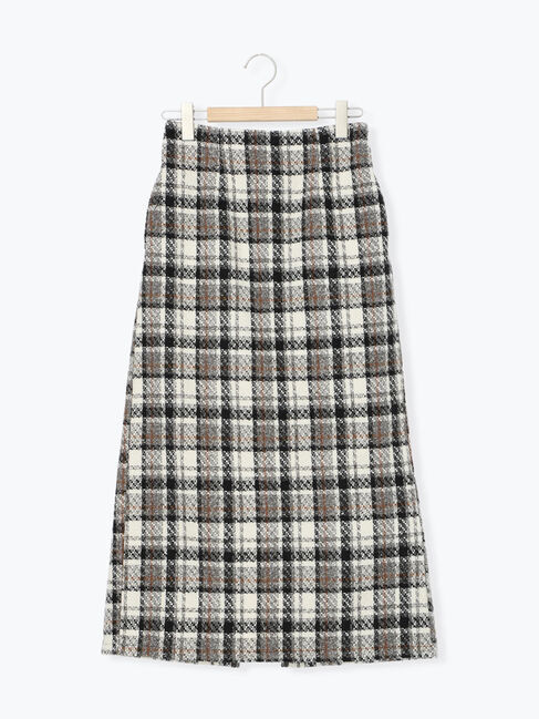 Samansa Mos2 blue「チェック柄スカート」|スカート|