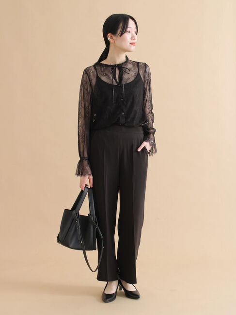 sm2rhythm「レースボウタイブラウス」|シャツ・ブラウス|