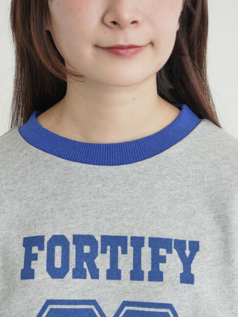 Samansa Mos2「リンガーロゴスウェット」|Tシャツ・カットソー|