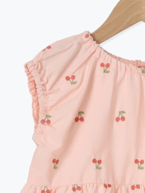 Samansa Mos2 Lagom「チェリー刺繍ノースリブラウス」|シャツ・ブラウス|