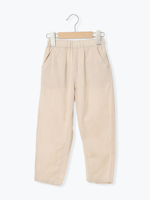 Samansa Mos2 Lagom「コットンリネンテーパードパンツ」|その他|ベージュ