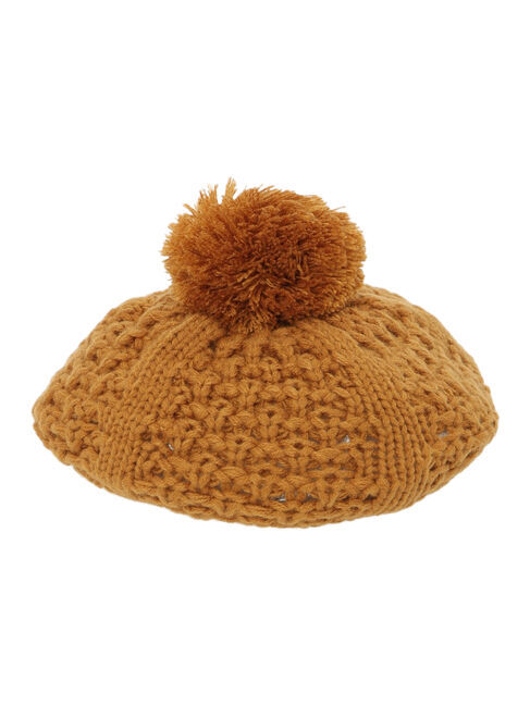 Samansa Mos2 Lagom「ニットベレー帽」|その他|キャメル