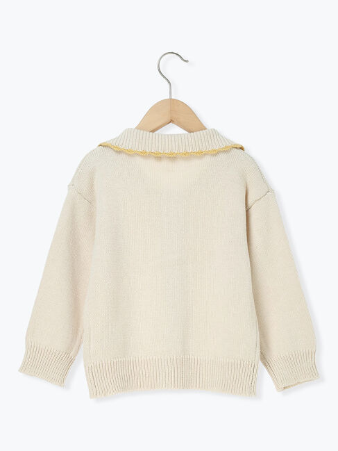 Samansa Mos2 Lagom「襟付きニットカーディガン」|カーディガン|