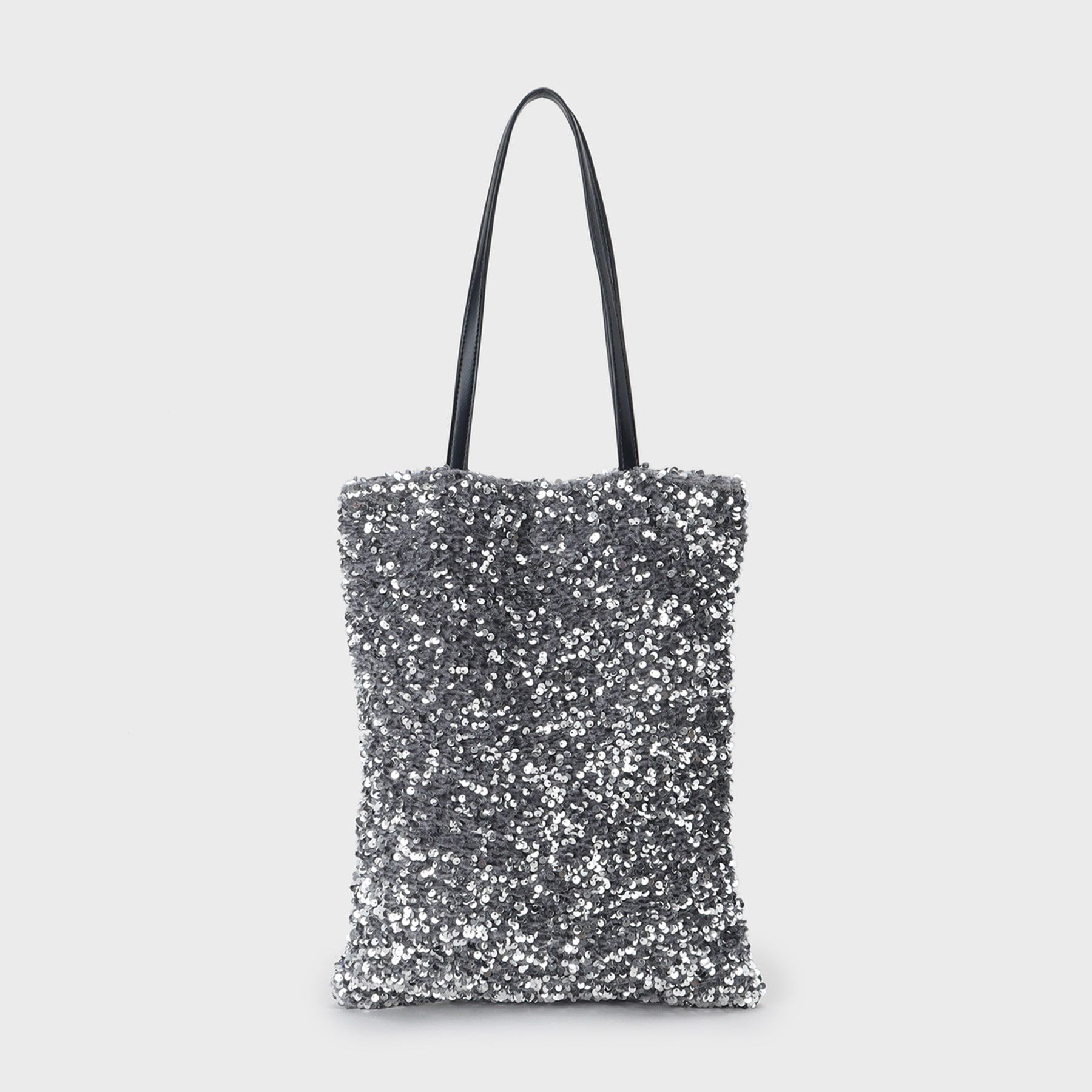 UNTITLED「【柔らか／A4サイズ対応】スパンコールトート」|トートバッグ|シルバー(006)
