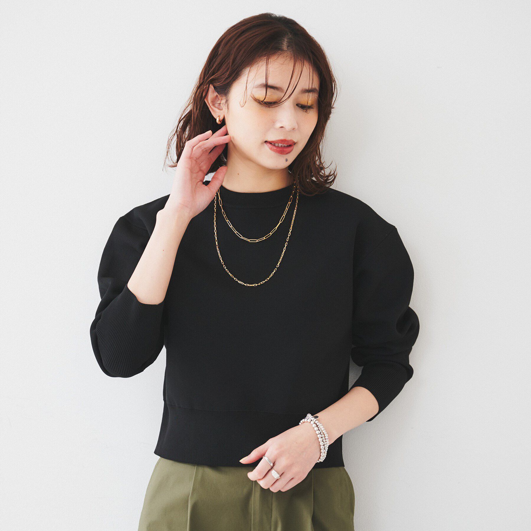 UNTITLED「【セットアップ可能】スポンディッシュプルオーバー」|ニット・セーター|