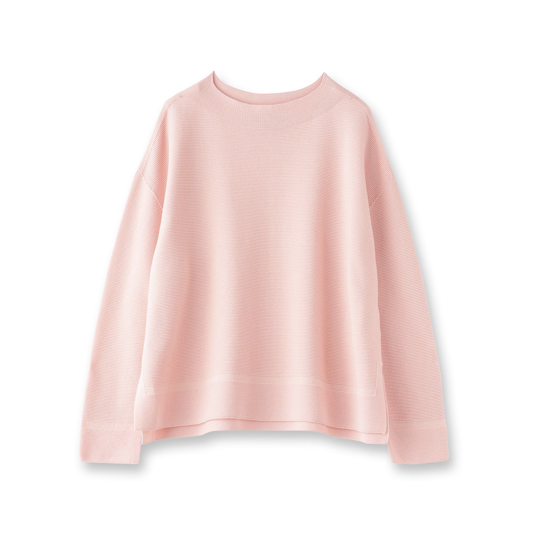 UNTITLED「【体型カバー/春素材】コットン混 ガーターニット」|ニット・セーター|