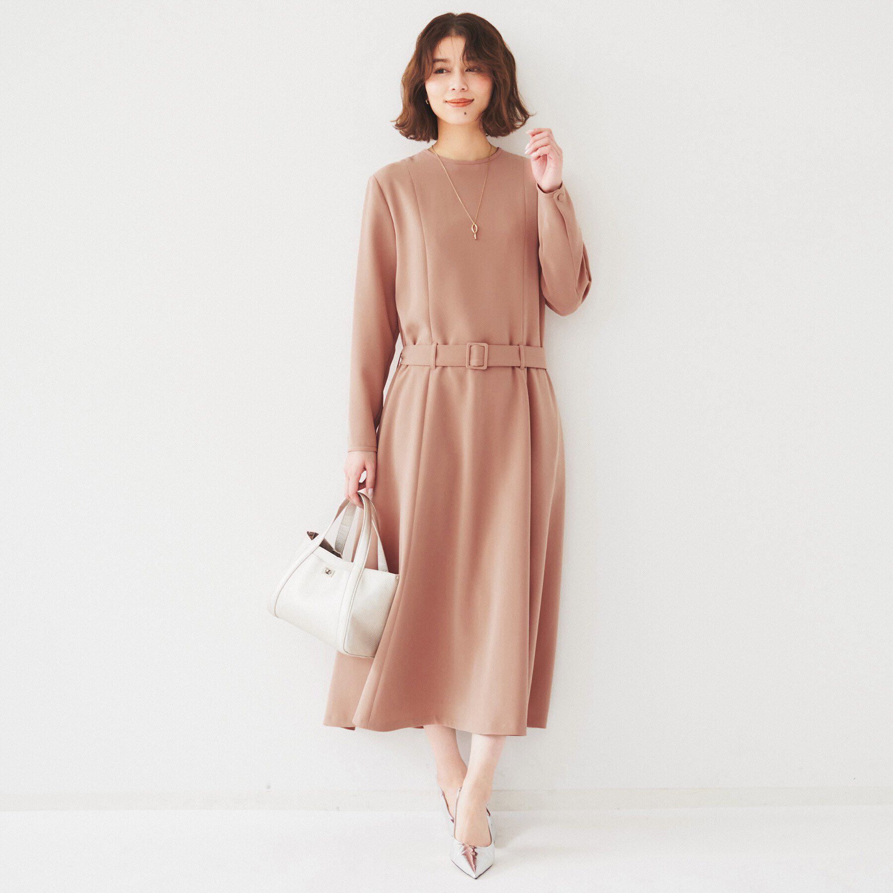 UNTITLED「ローウエストフレアワンピース」|ワンピース|