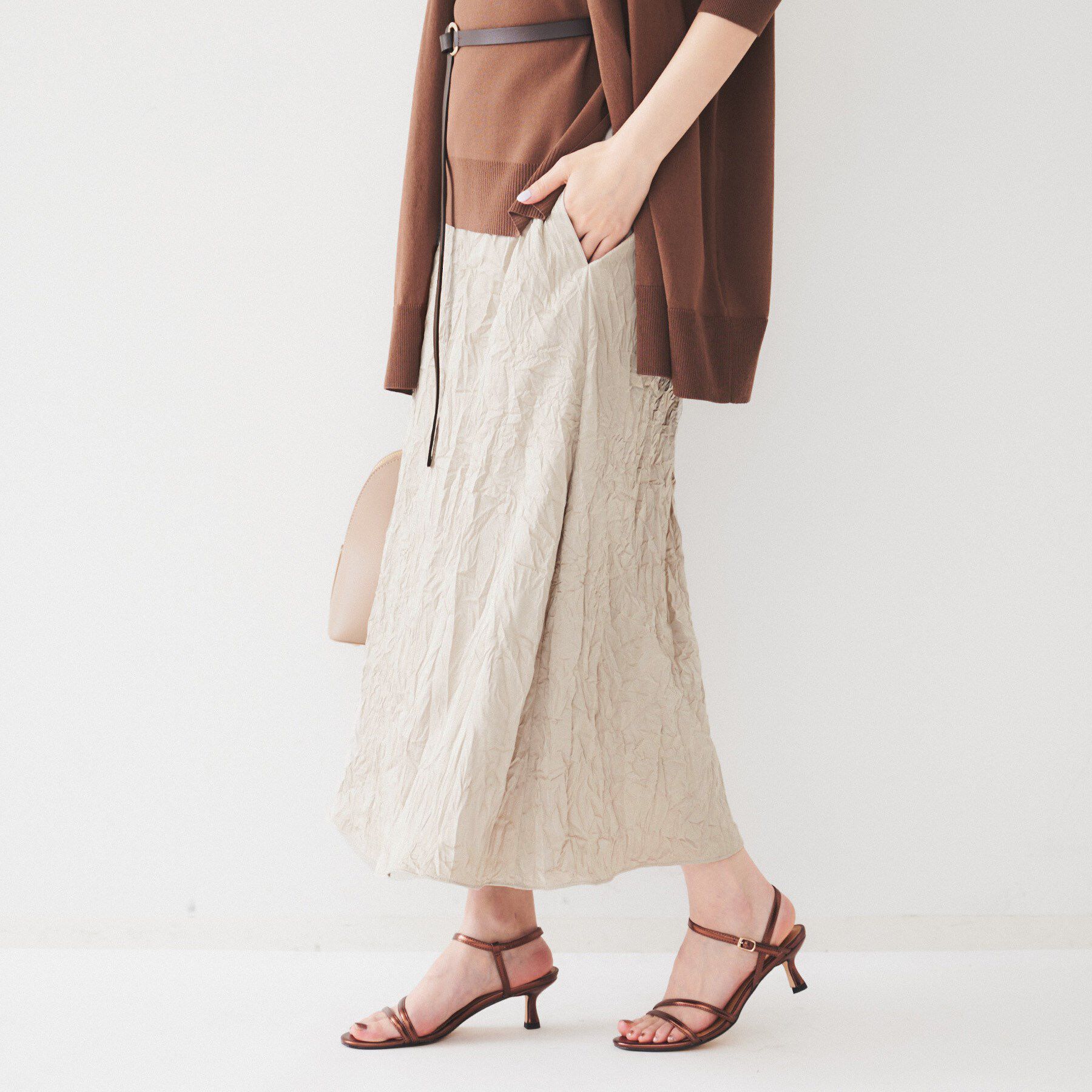 UNTITLED「クラッシュAラインスカート」|スカート|