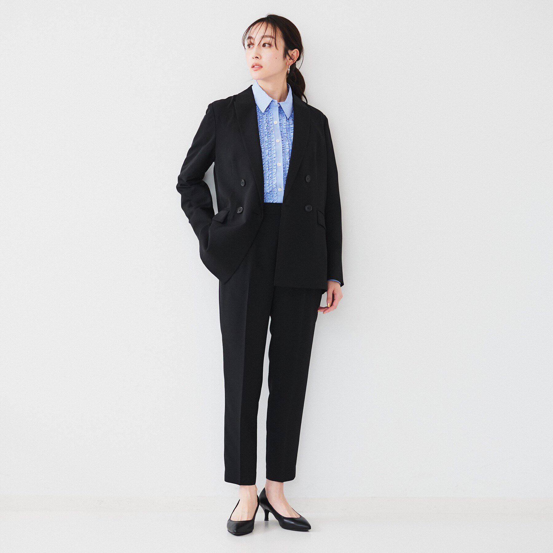 UNTITLED「【セットアップ可能】ライトウェイト ダブルブレストジャケット」|テーラードジャケット|