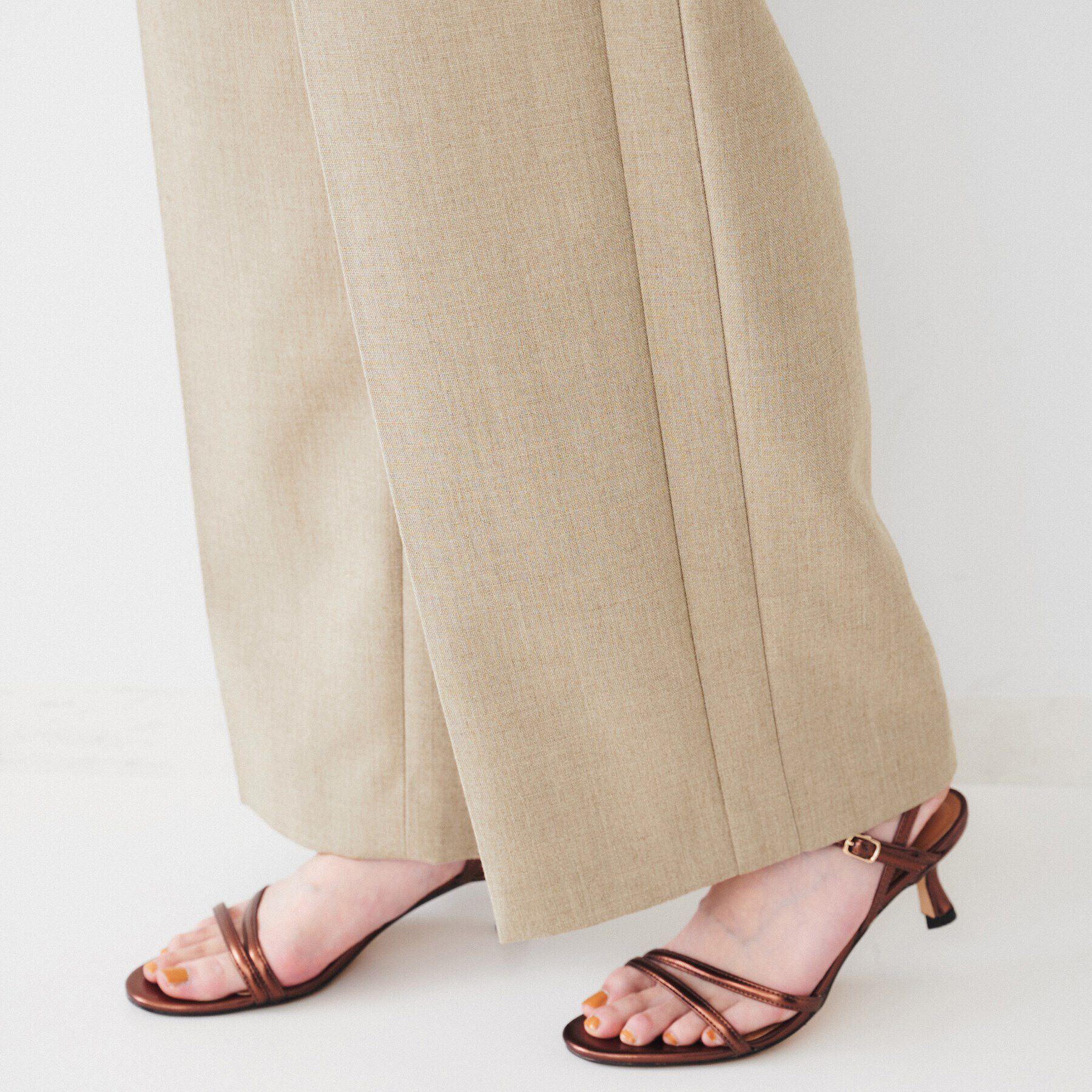 UNTITLED「【セットアップ可能】リネンライクキャンバス ワイドパンツ」|その他|