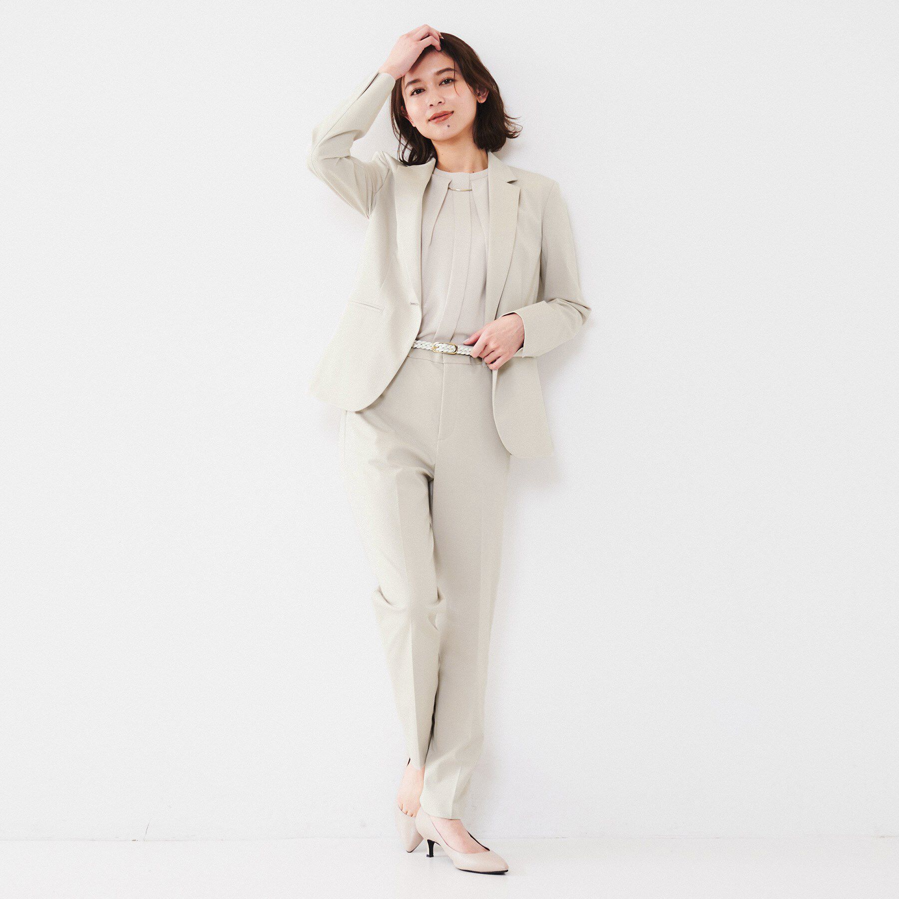 UNTITLED「【通勤スーツ】コットン混ジャージ テーラードジャケット」|テーラードジャケット|