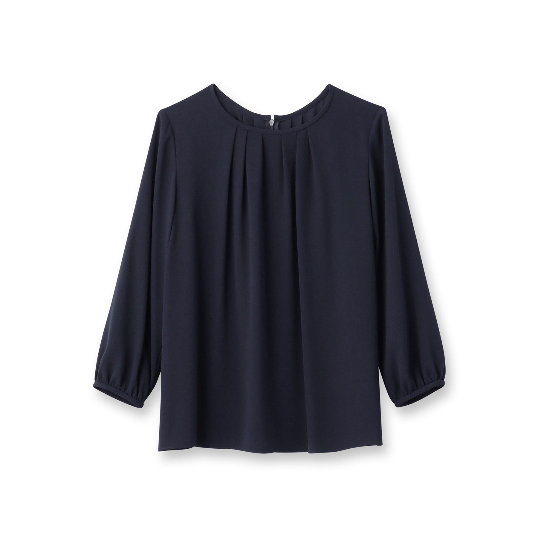 UNTITLED「【通勤】ジョーゼット タックブラウス」|シャツ・ブラウス|