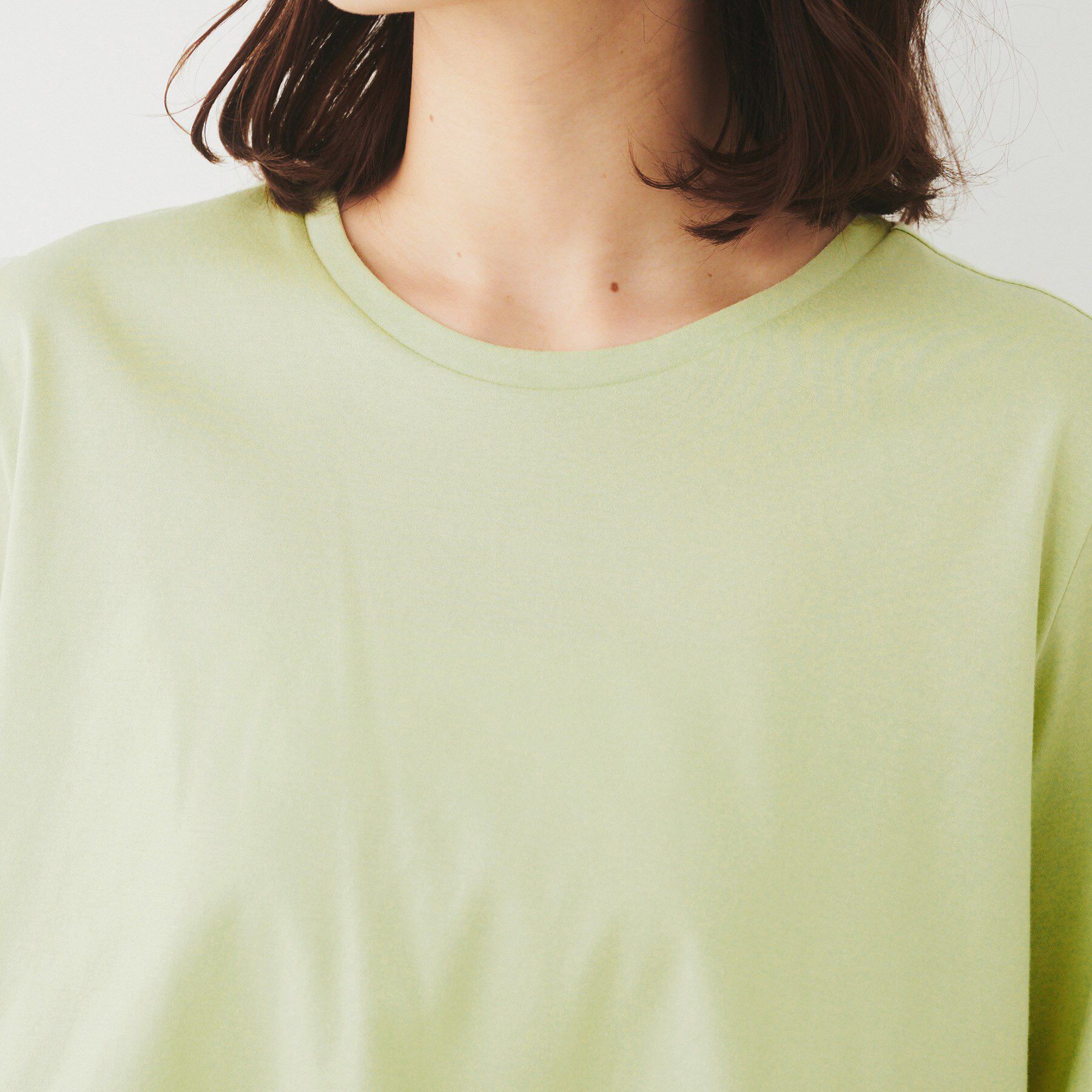 UNTITLED「【UVカット/接触冷感/Tシャツ】異素材ドッキングペプラム」|Tシャツ・カットソー|