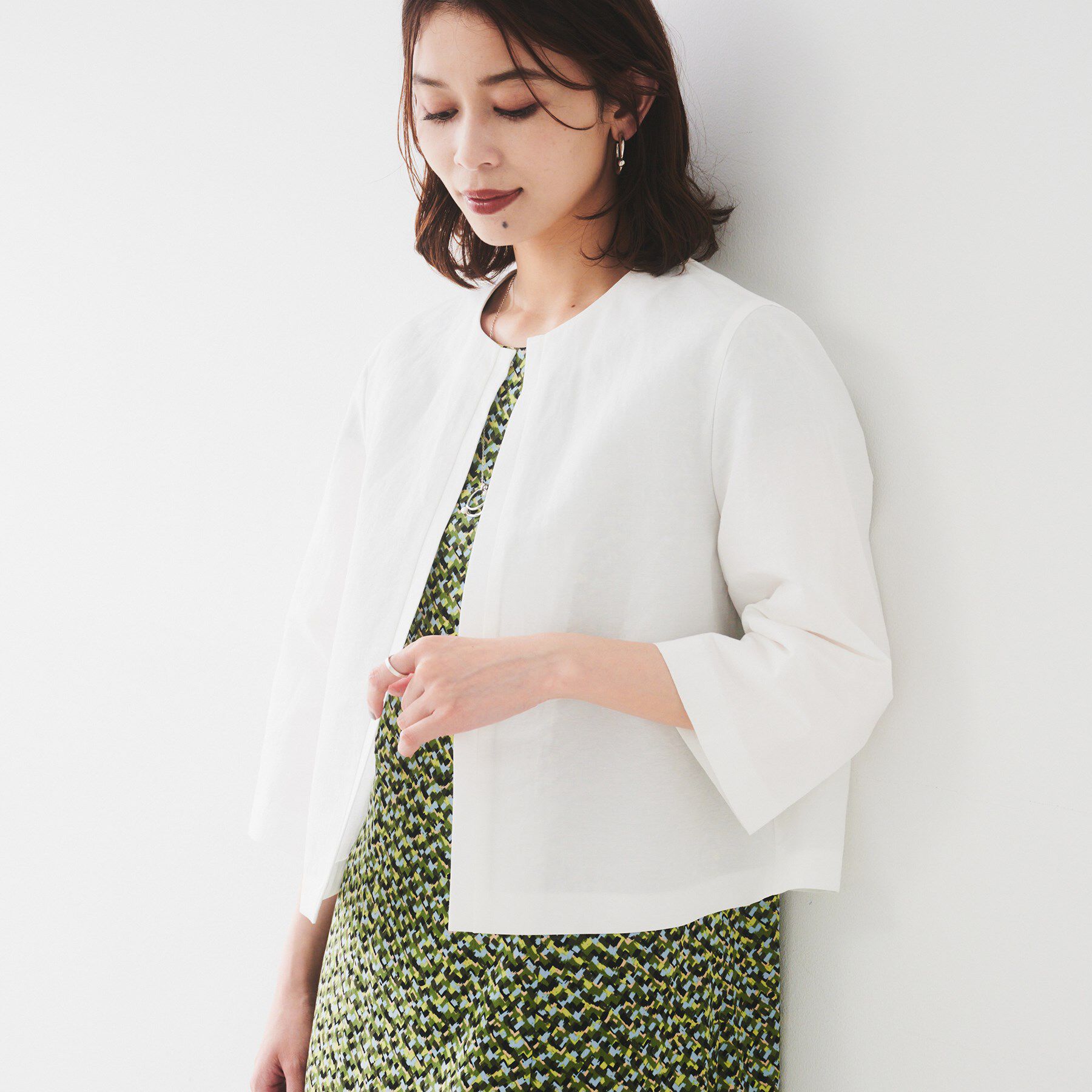 UNTITLED「【短丈/オンオフ/きれいめ】タイプライタージャケット」|ブルゾン・スタジャン|