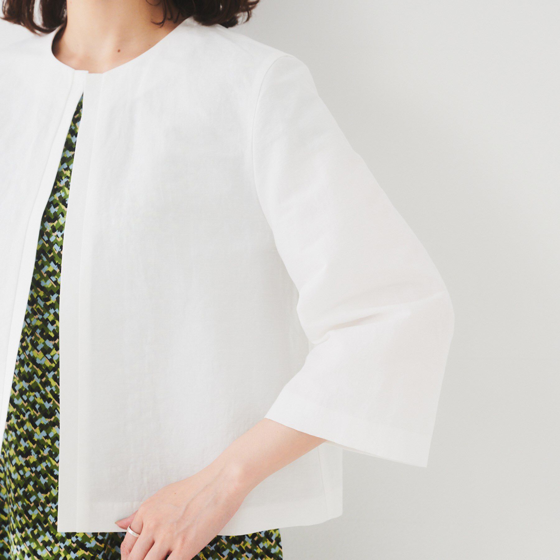 UNTITLED「【短丈/オンオフ/きれいめ】タイプライタージャケット」|ブルゾン・スタジャン|