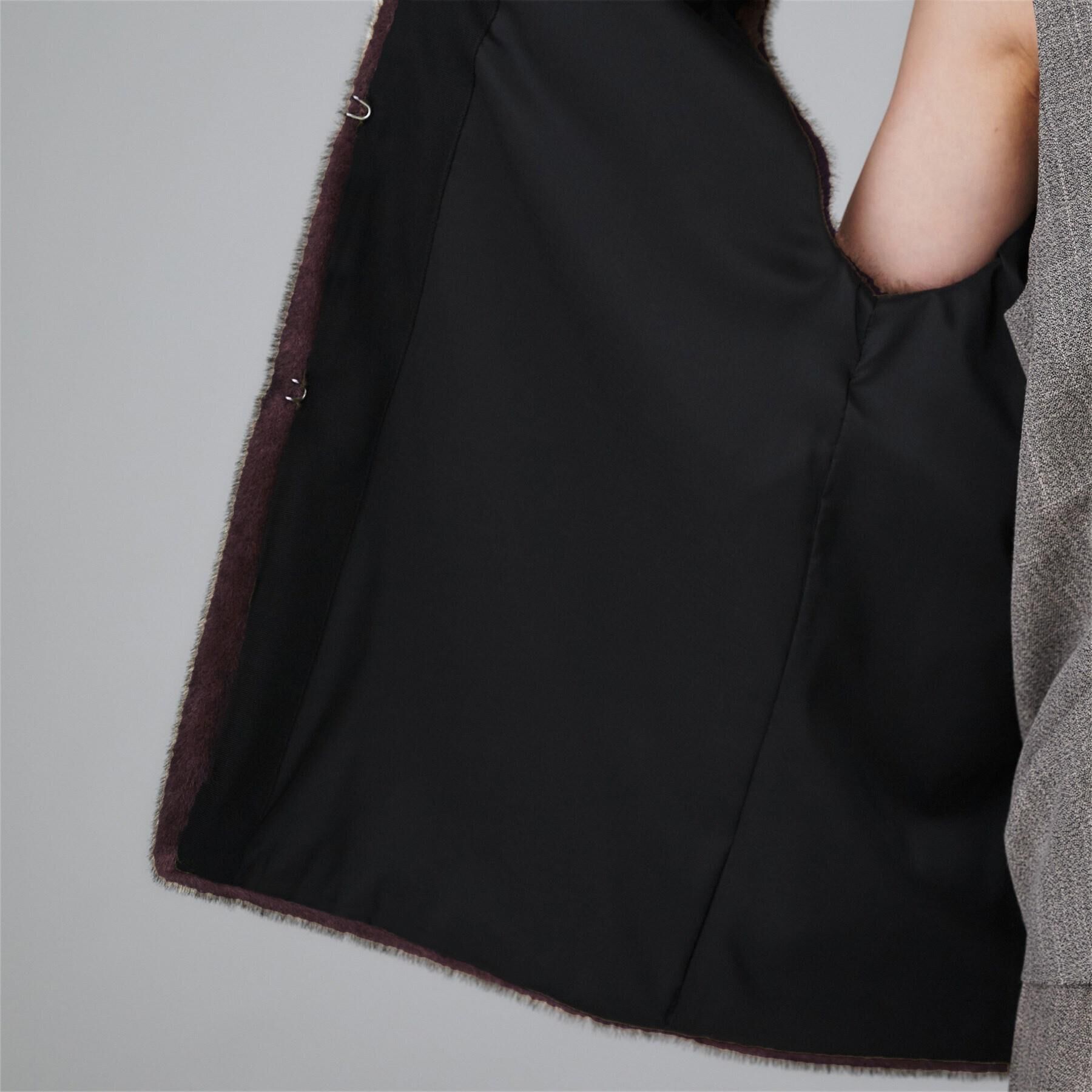 UNTITLED「【トレンド/ジレ】フェイクファーベスト」|ベスト・ジレ|