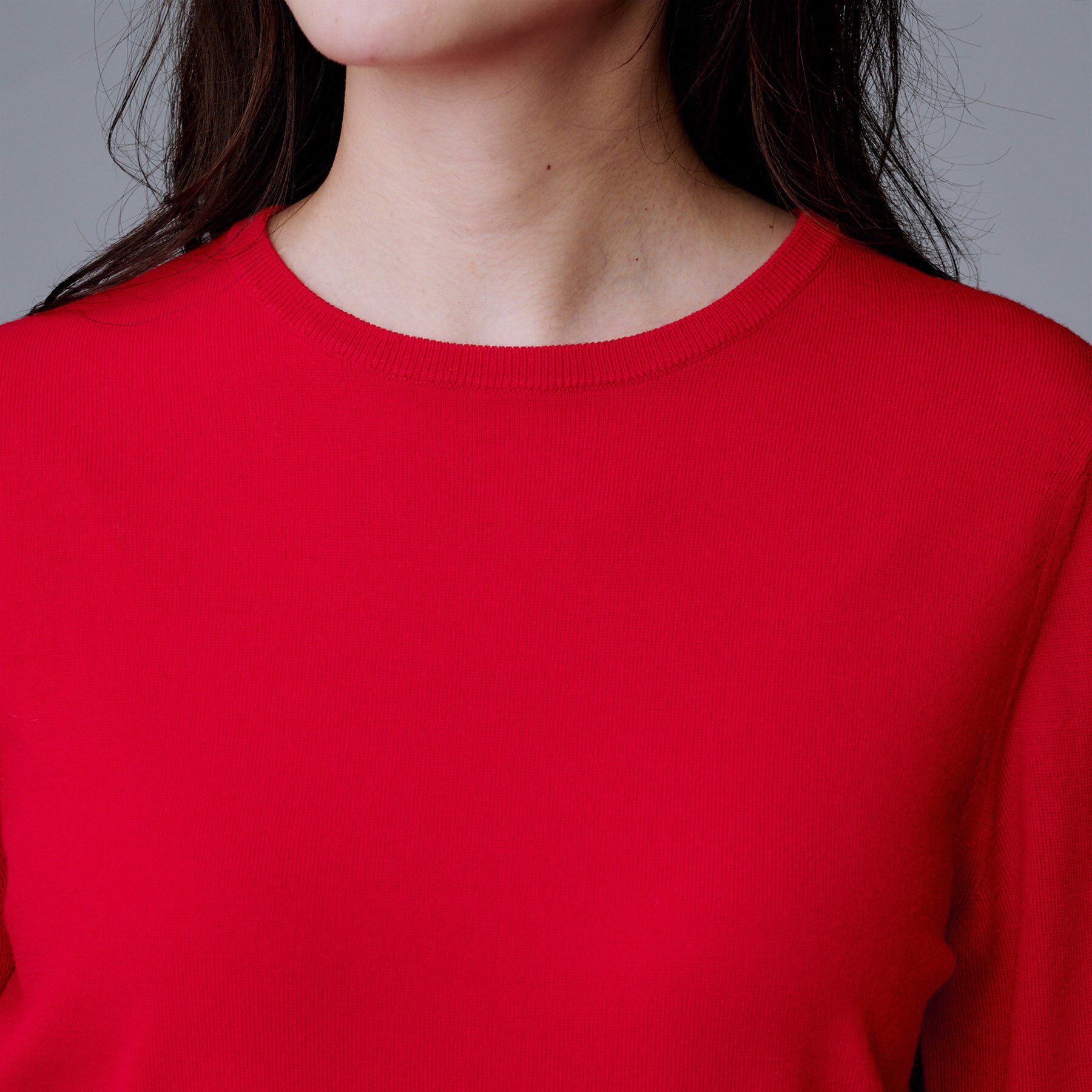 UNTITLED「【アンサンブル可/洗える/ウール100%】クルーネックウールニット」|ニット・セーター|