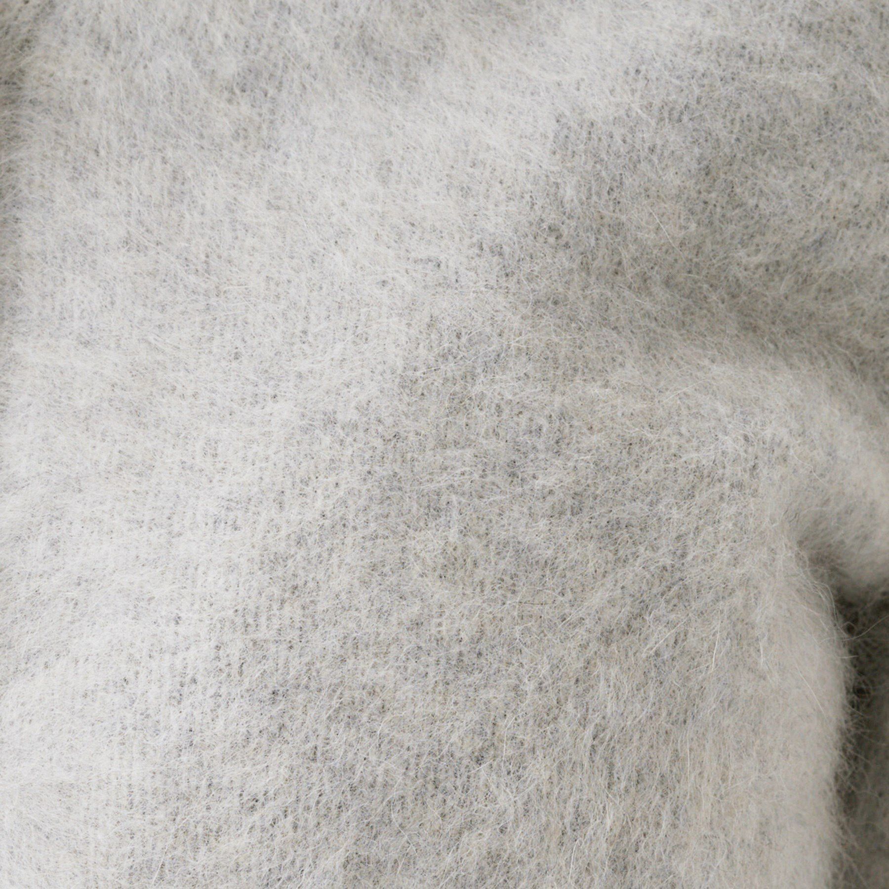 UNTITLED「【ふわふわニット/オンオフ使える】フォックスカシミヤ衿付きカーディガン」|カーディガン|