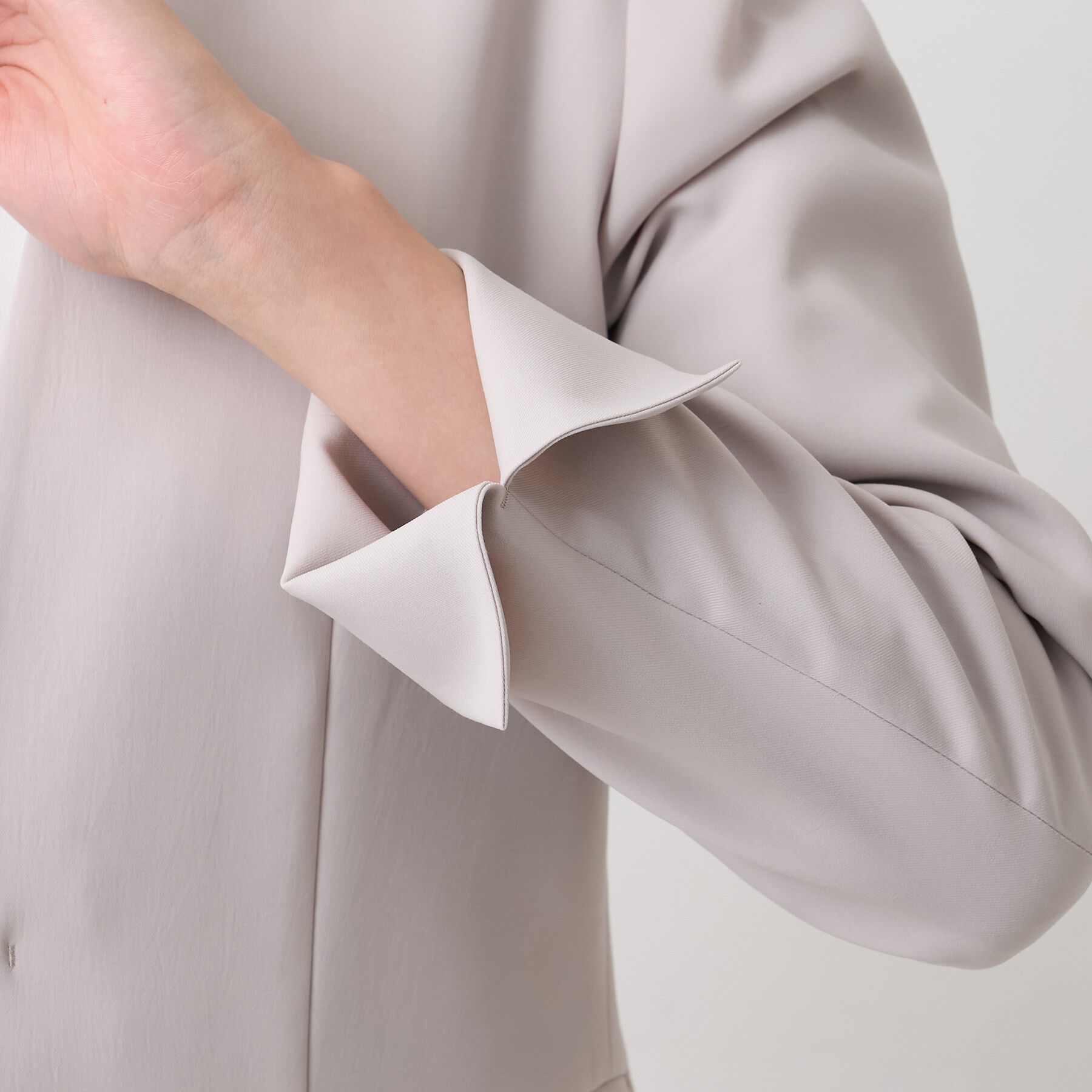 UNTITLED「エアリーノーカラージャケット」|ノーカラージャケット|